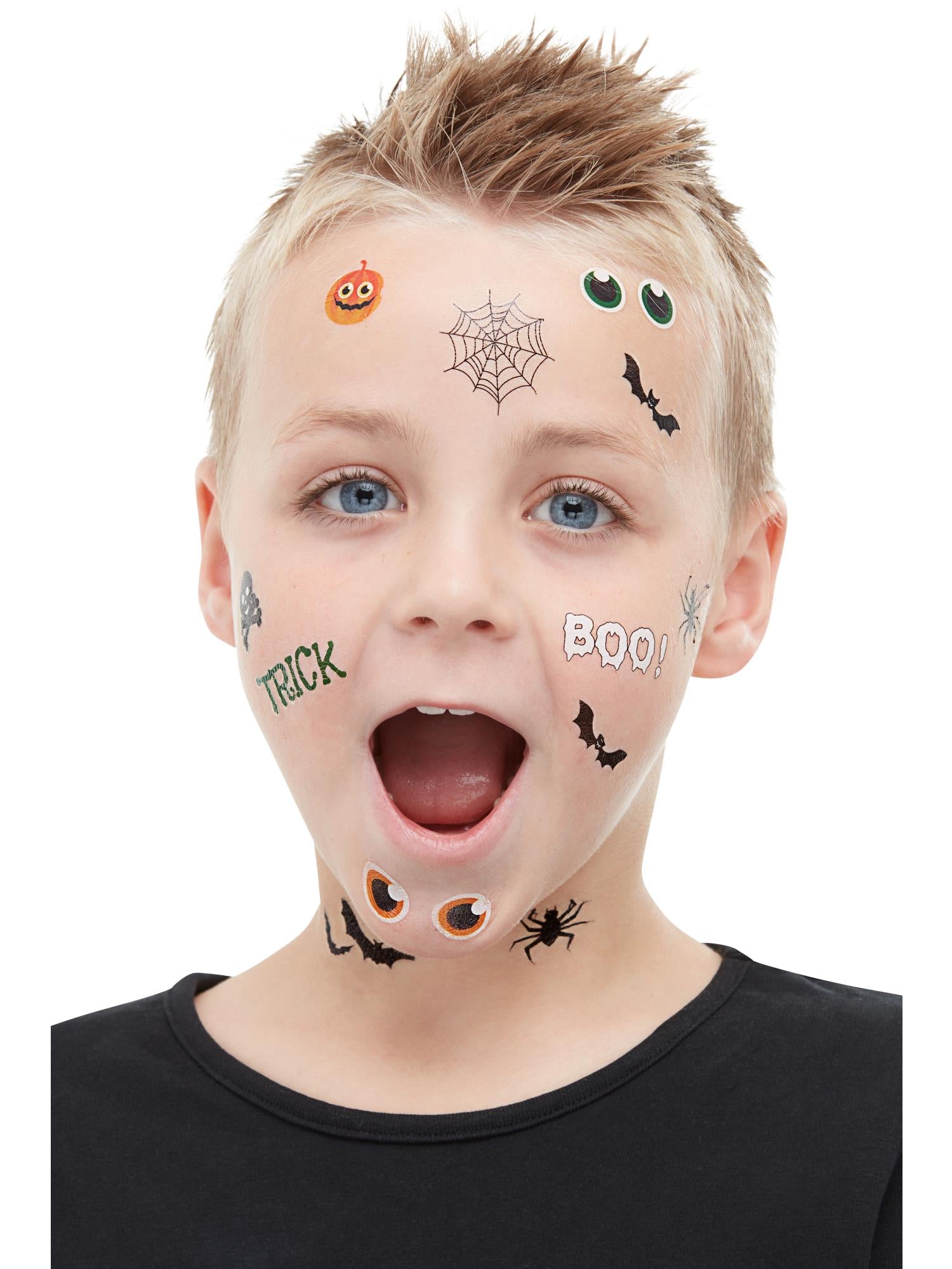 smiffys-makeup-fx-trick-or-treat-tattoos-halloween-kinder image 1