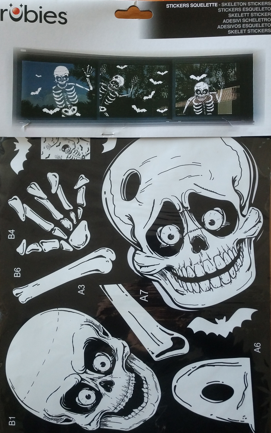 rubies-d-coration-skelett-sticker-zum-selberbauen-halloween-deko image 2