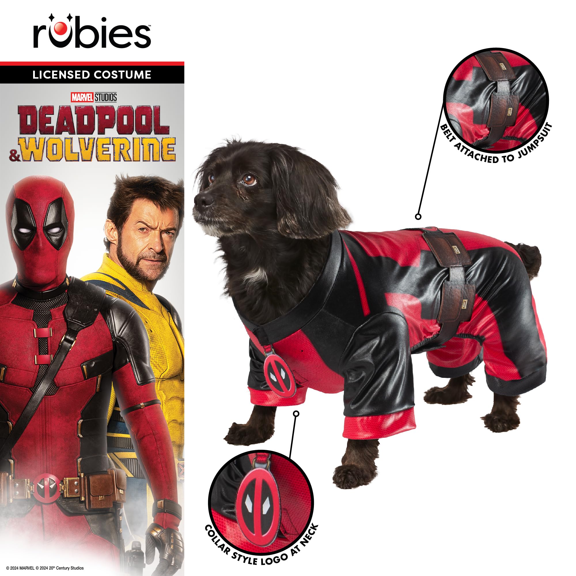 rubie-s-deluxe-dogpool-hundekost-m-m-deadpool-overall image 3