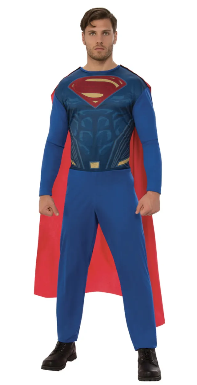 rubies-superman-kost-m-erwachsene-basic-blau-rot image 1