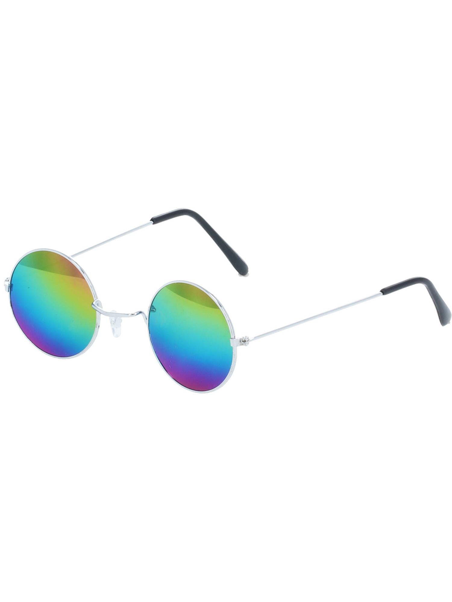 smiffys-fever-hippie-brille-rund-verspiegelt-gr-n-blau image 4
