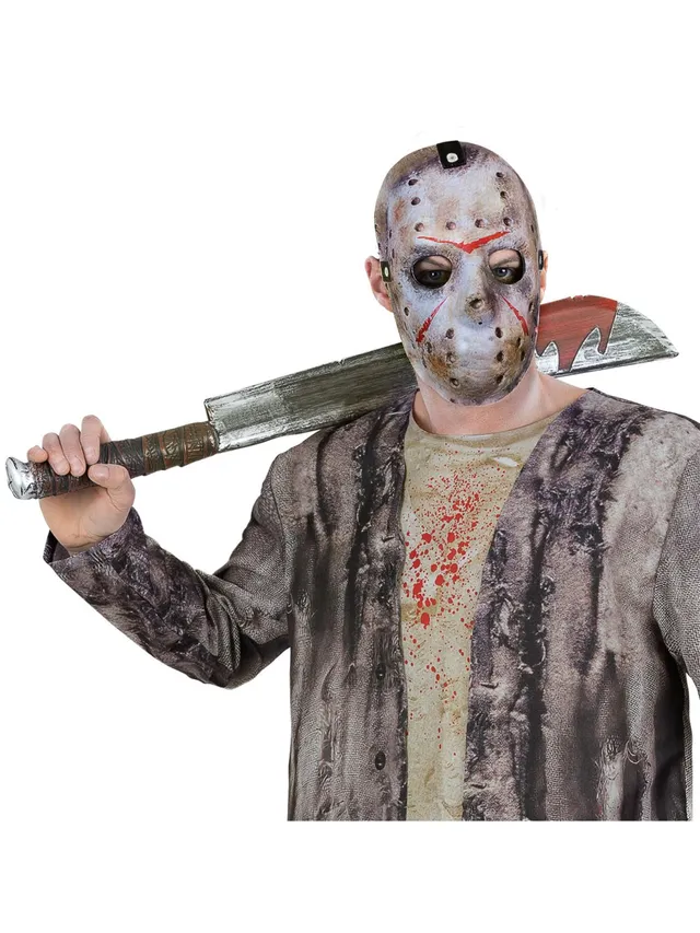 smiffys-fever-jason-voorhees-maske-machete-kost-mset-horror image 1