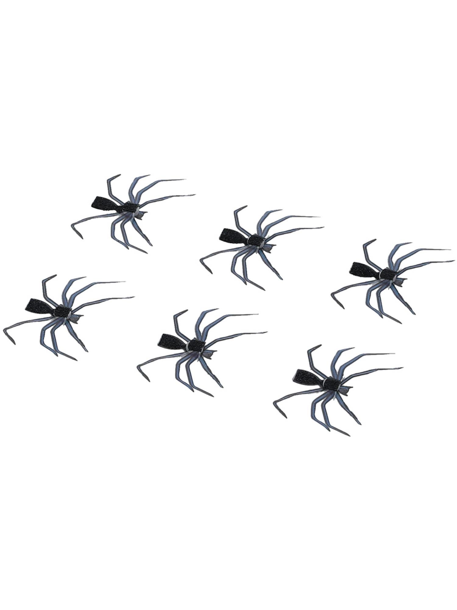smiffys-makeup-fx-3d-spinnen-sticker-schwarz-6-st-ck image 2