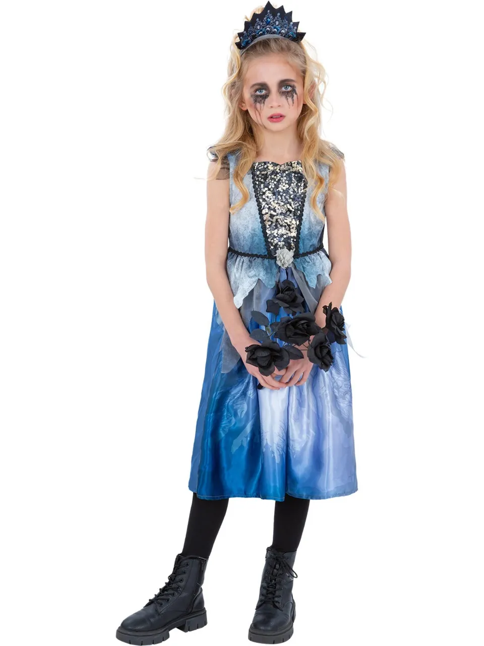 smiffys-fever-spirit-bride-kost-m-m-dchen-s-blau image 1