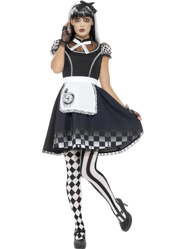 smiffys-fever-gothic-alice-kost-m-damen-schwarz-m image 1