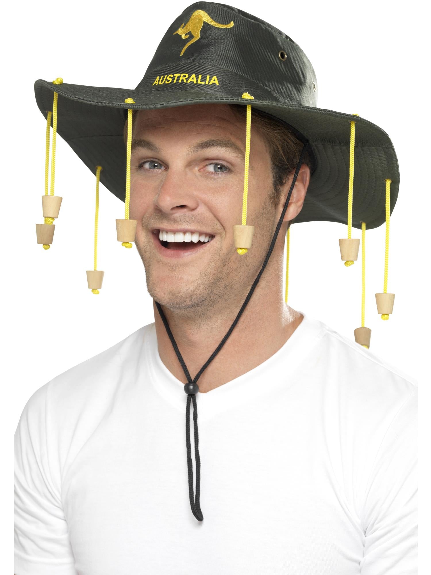 smiffys-fever-australian-hut-gr-n-mit-korken-einheitsgr-e image 1