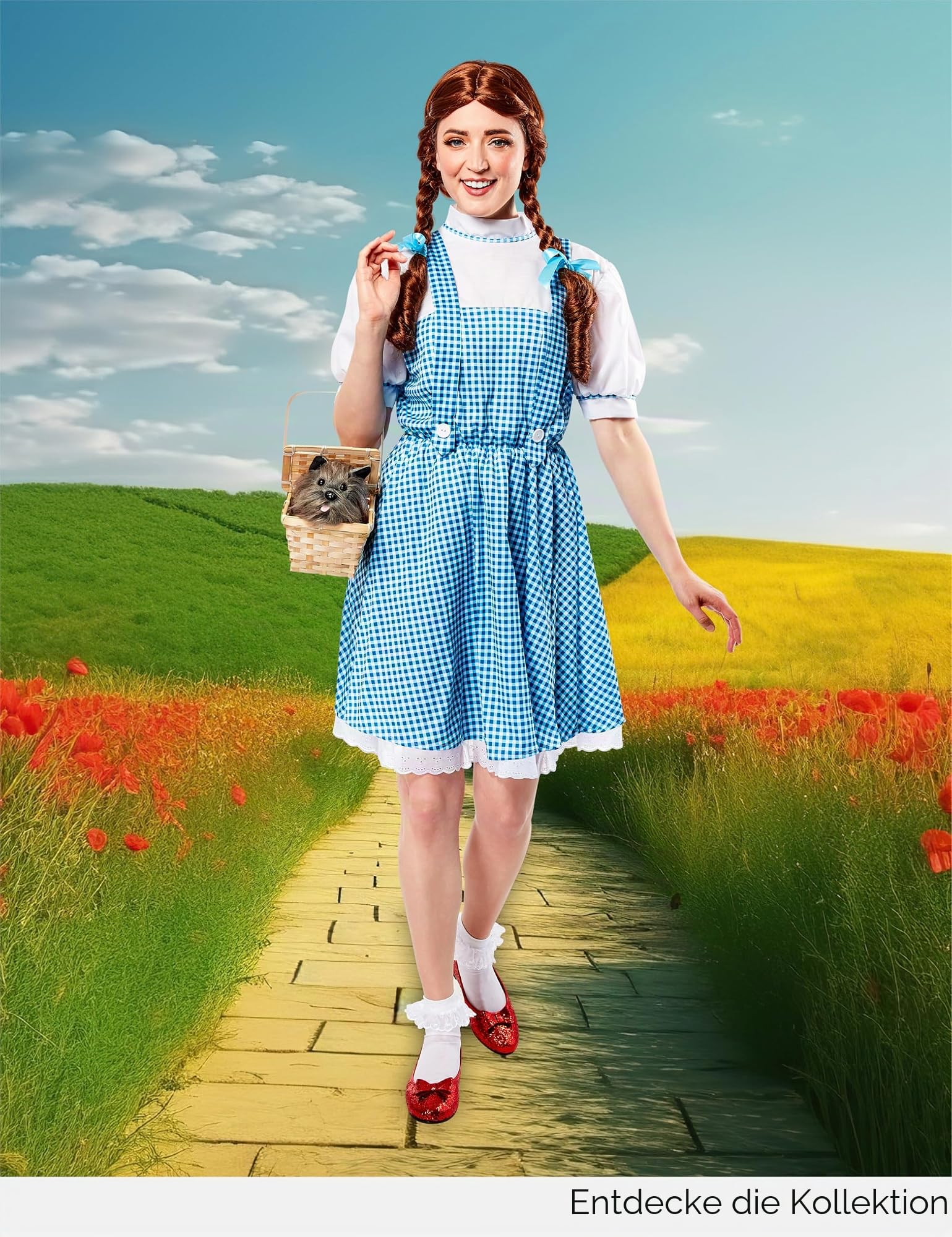 rubie-s-deluxe-dorothy-kleid-damenkost-m-std-blau-wei image 7