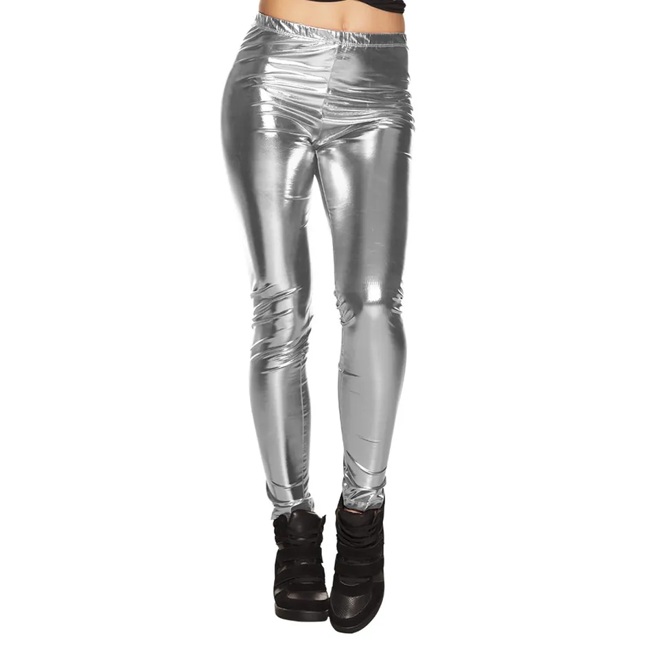 boland-metallic-leggings-silber-gl-nzende-stretch-hose image 1
