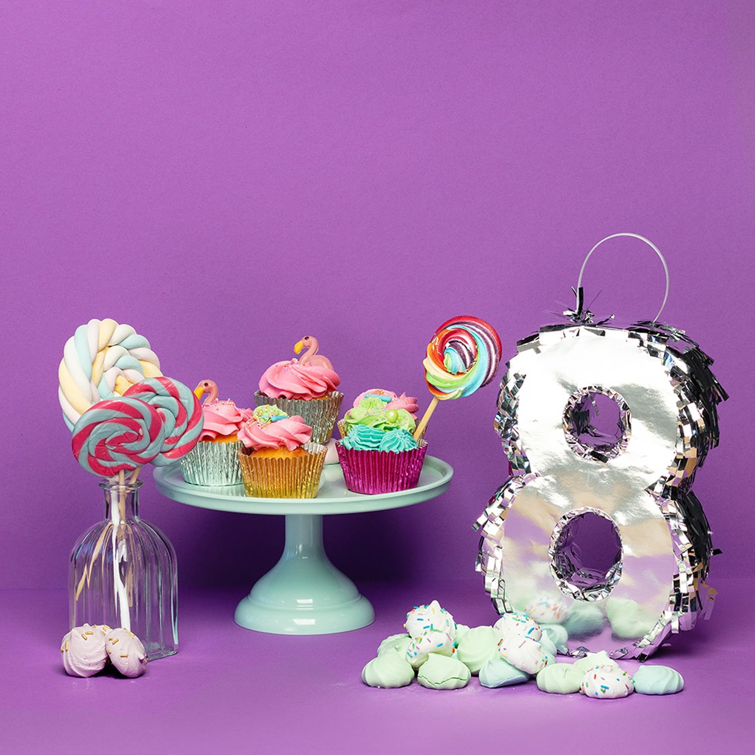 boland-decorations-zahlen-pinata-3-silber-25x16x5-cm image 4