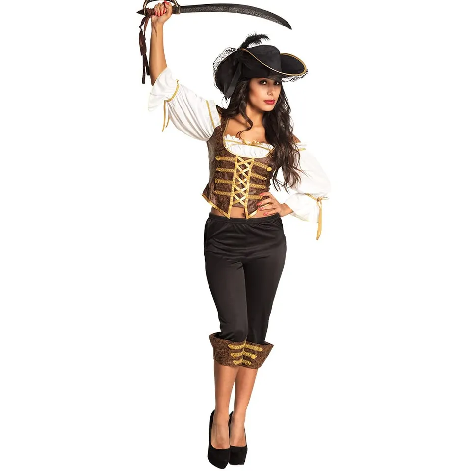 boland-costumes-pirat-tempest-damenkost-m-36-38-schwarz-gold image 1