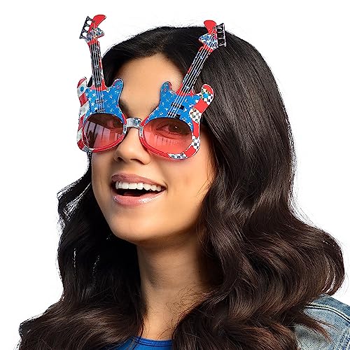 boland-usa-gitarre-partybrille-rot-stars-and-stripes image 6