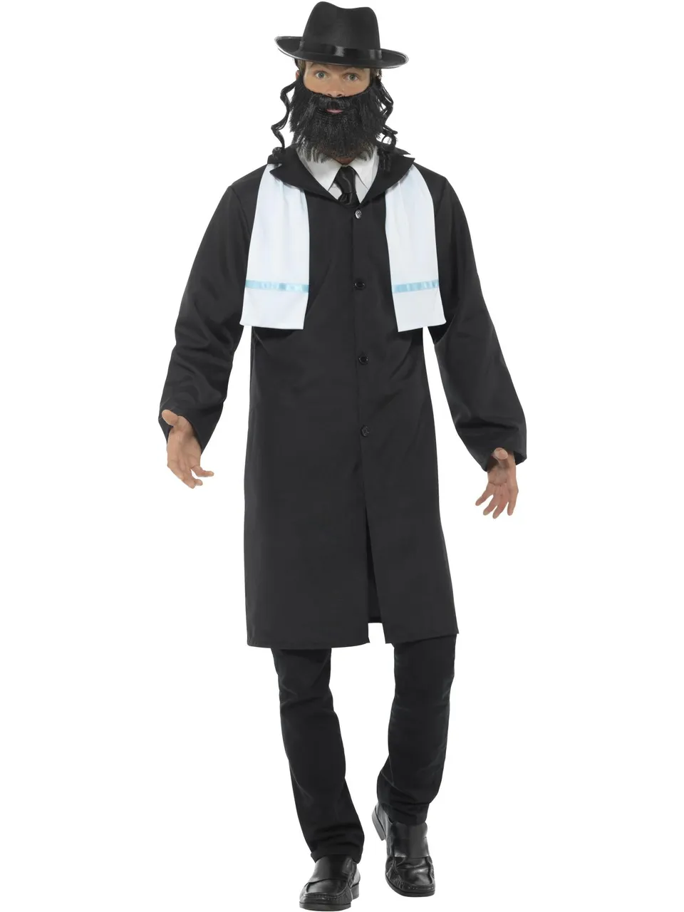smiffys-fever-rabbi-kost-m-schwarz-herren-gr-e-m image 1