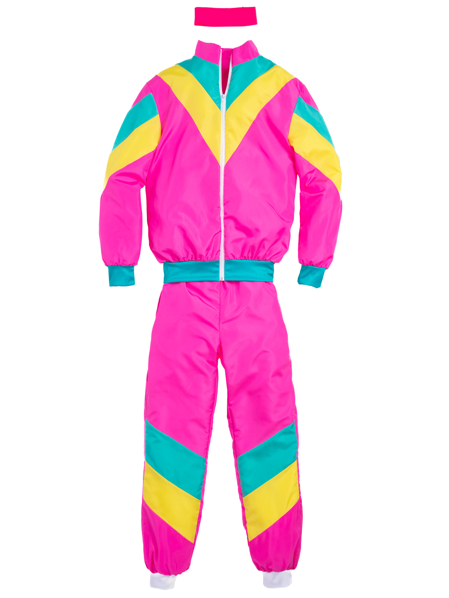 rubies-sport-80-80er-kost-m-herren-l-jogginganzug-neon image 4