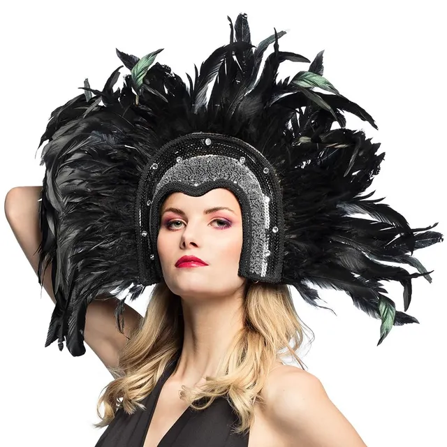 boland-headwear-showgirl-kopfschmuck-schwarz-federn image 1