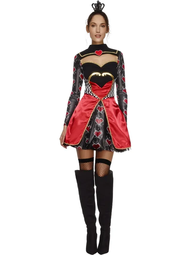 fever-queen-of-hearts-kost-m-damen-kleid-schwarz-gr-m image 1