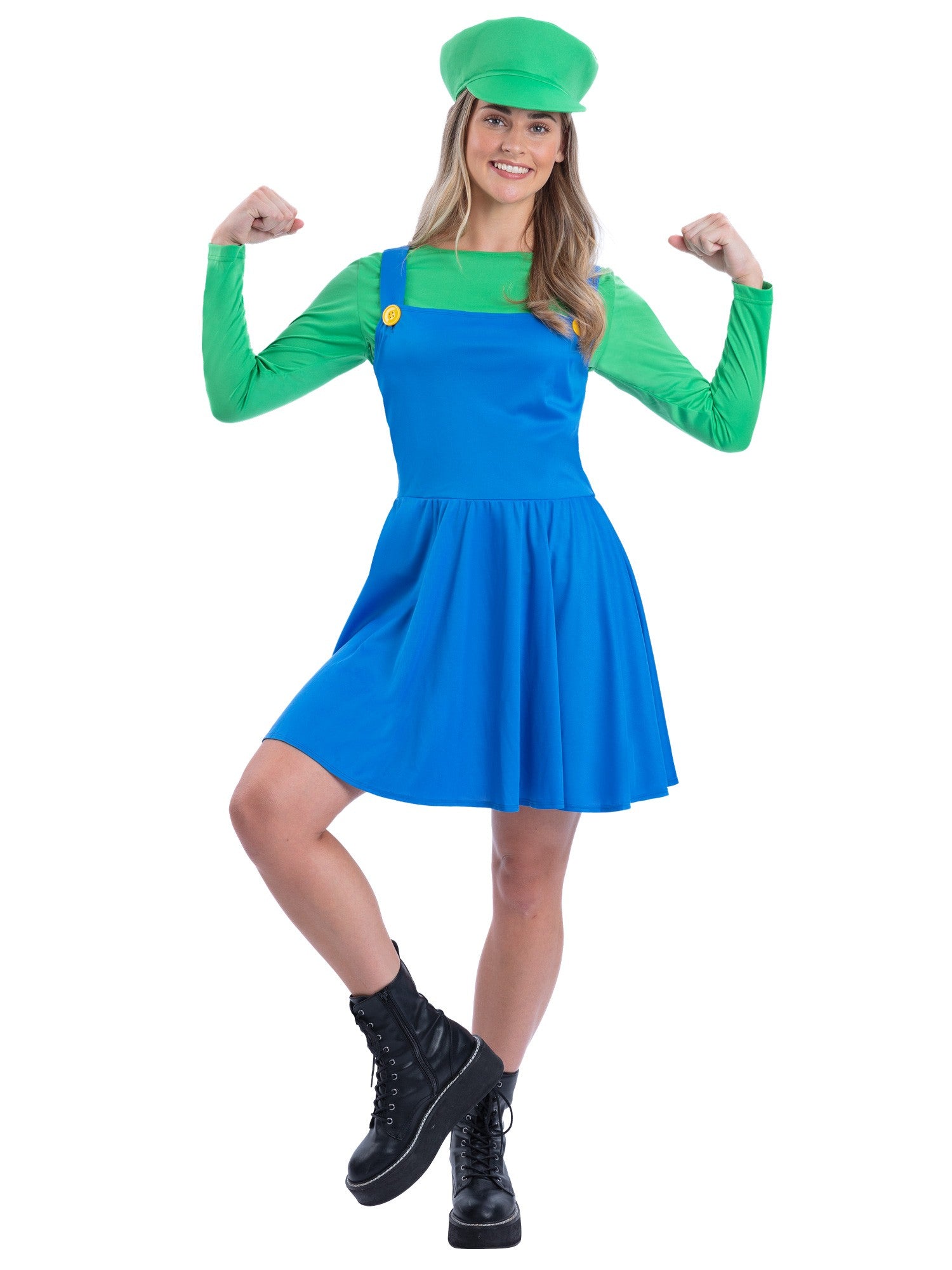 smiffys-fever-klempner-kost-m-gr-n-damen-gr-l image 1
