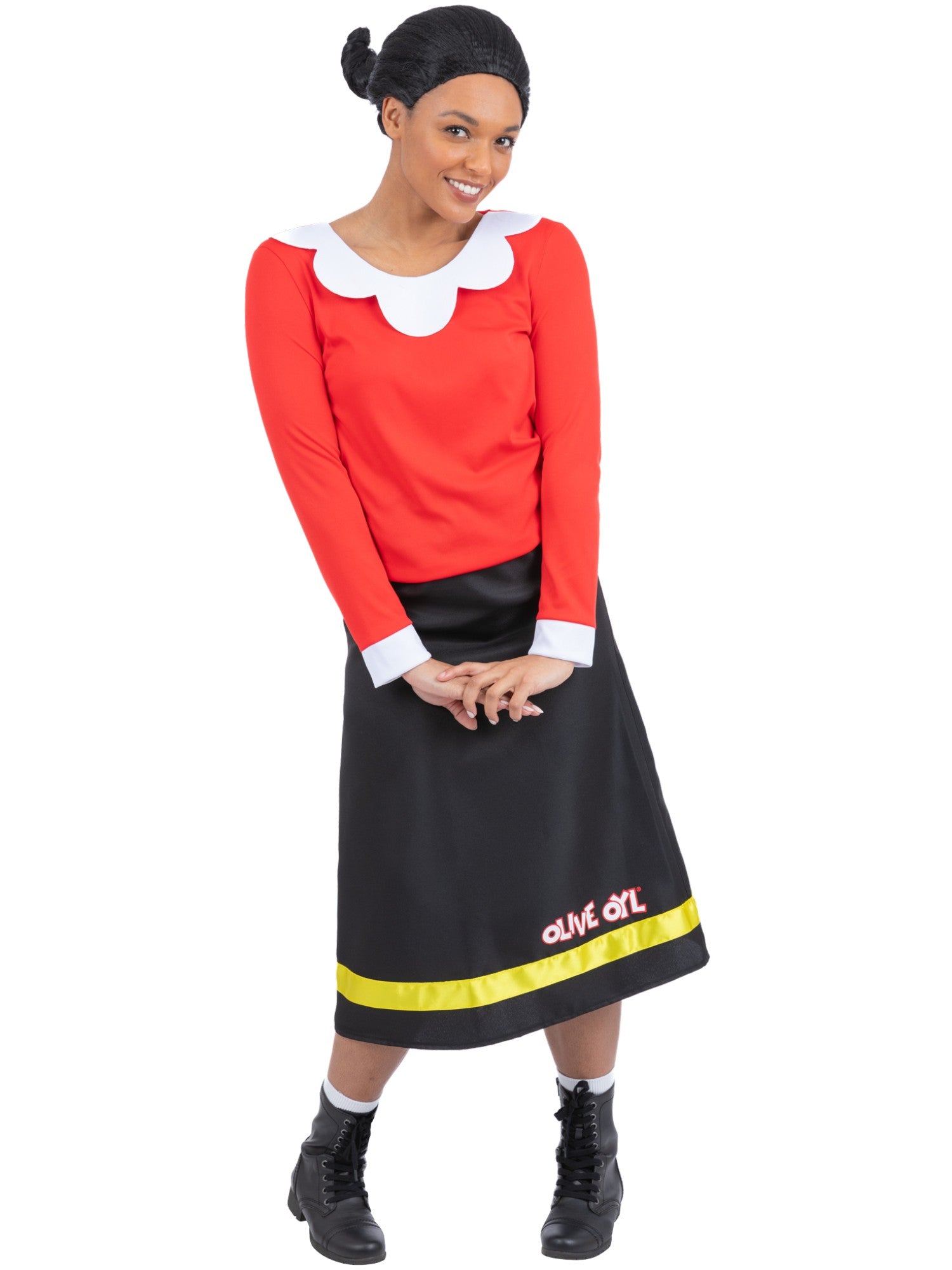 smiffys-fever-popeye-olive-oyl-kost-m-damen-mit-per-cke image 4