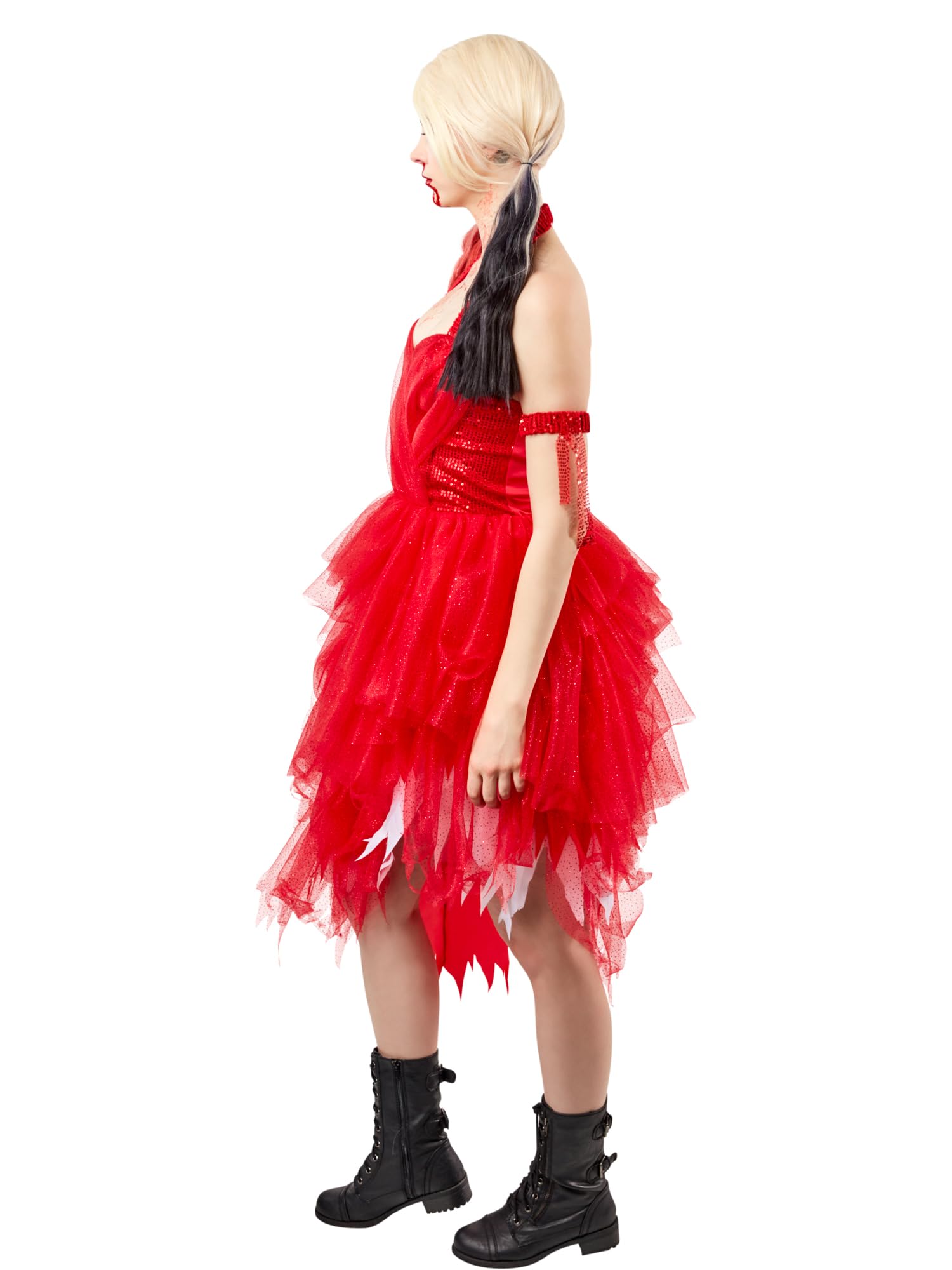 rubie-s-deluxe-harley-quinn-kleid-rot-gr-e-xs-kost-mkleid image 5