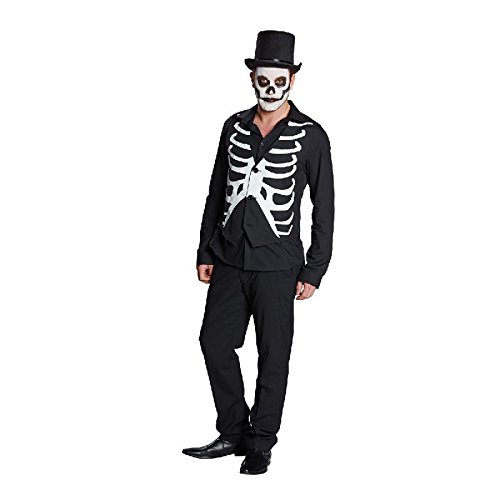 rubie-s-deluxe-skelett-weste-herren-halloween-kost-m-gr-50 image 1