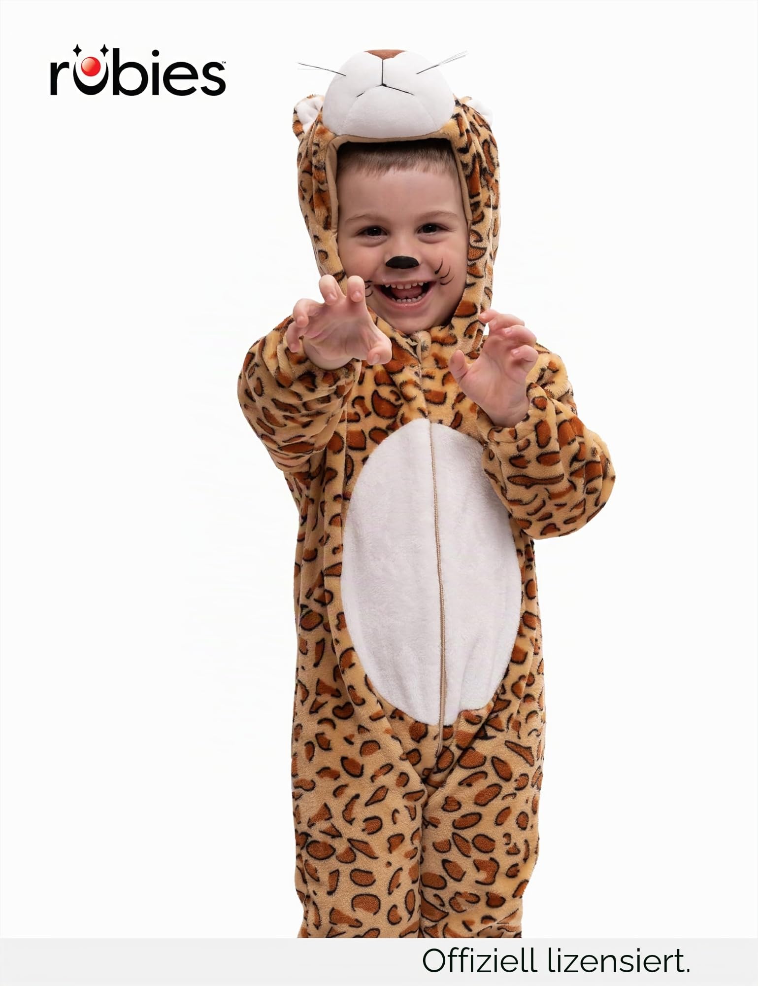 rubie-s-deluxe-leoparden-kost-m-kinder-jumpsuit-5-7-jahre image 2