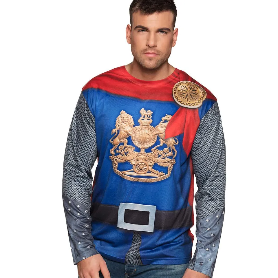 boland-costumes-ritter-langarm-shirt-herren-mehrfarbig image 1