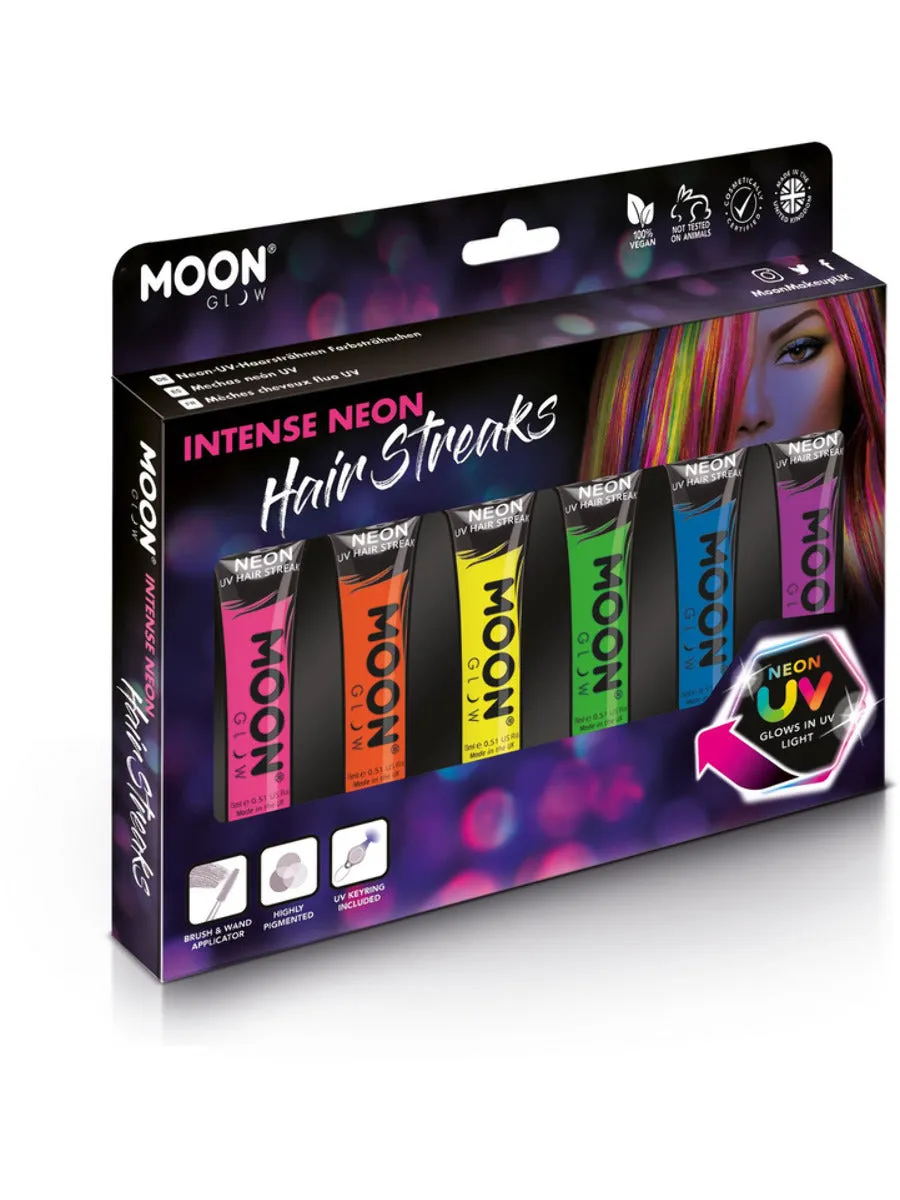 smiffys-makeup-fx-moon-glow-neon-uv-haarstr-hnen-set-15-ml image 1
