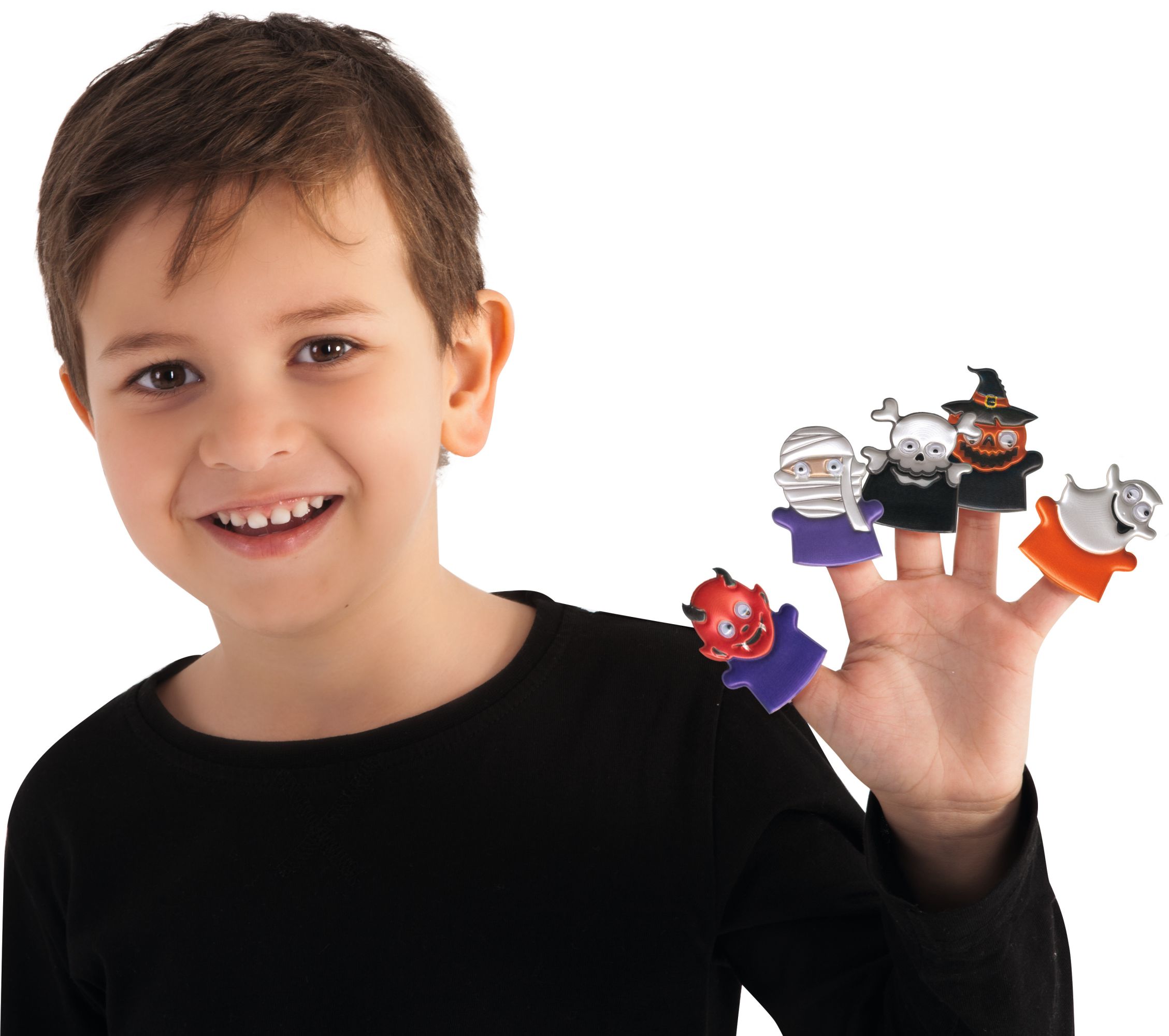 rubies-halloween-fingerpuppen-6er-set-grusel-figuren-mini image 1