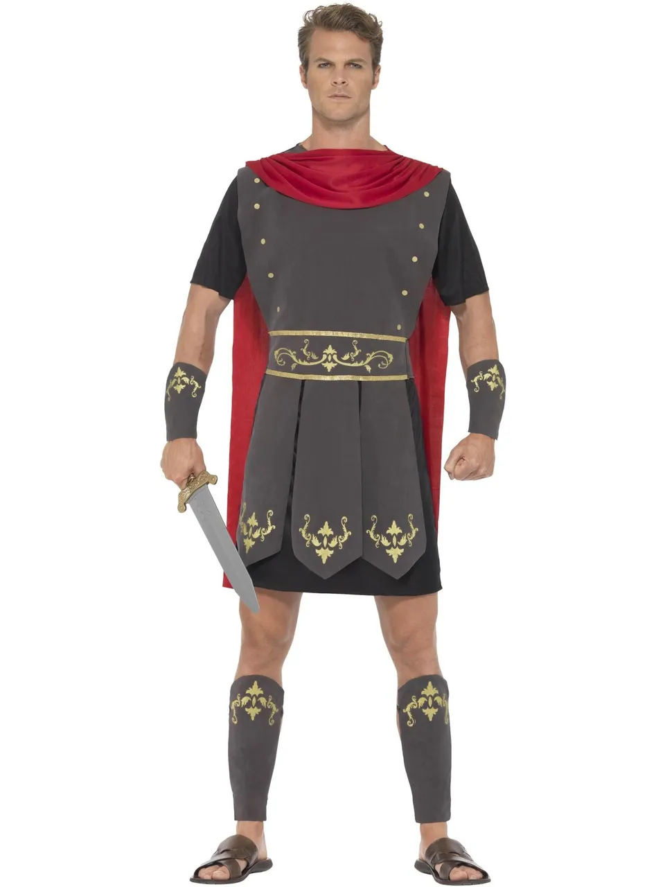 smiffys-fever-gladiator-kost-m-herren-tunika-mit-umhang-m image 1