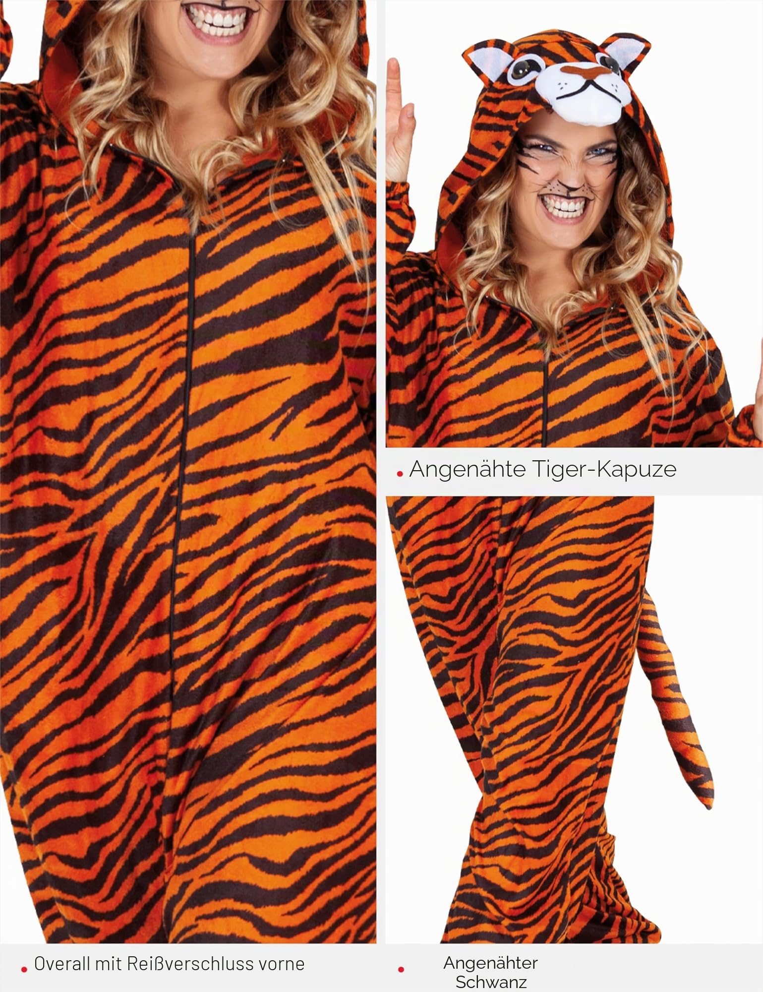 rubie-s-deluxe-tiger-kost-m-erwachsene-einheitsgr-e-mit-kapuze image 5