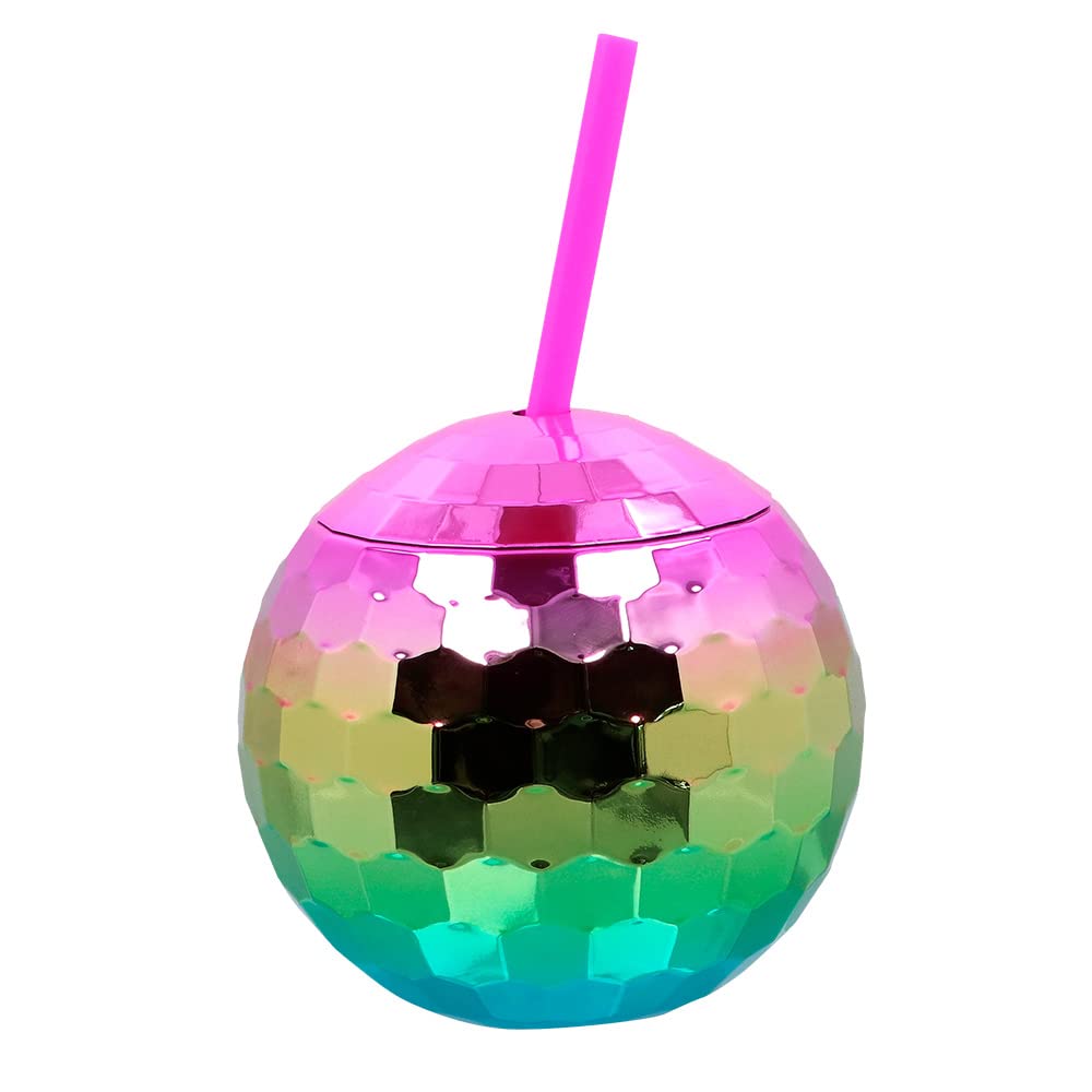 boland-discokugel-becher-550-ml-mit-strohhalm image 1
