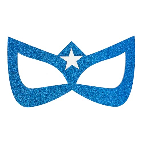 boland-superheldin-augenmaske-blau-glitzer-kost-m image 6