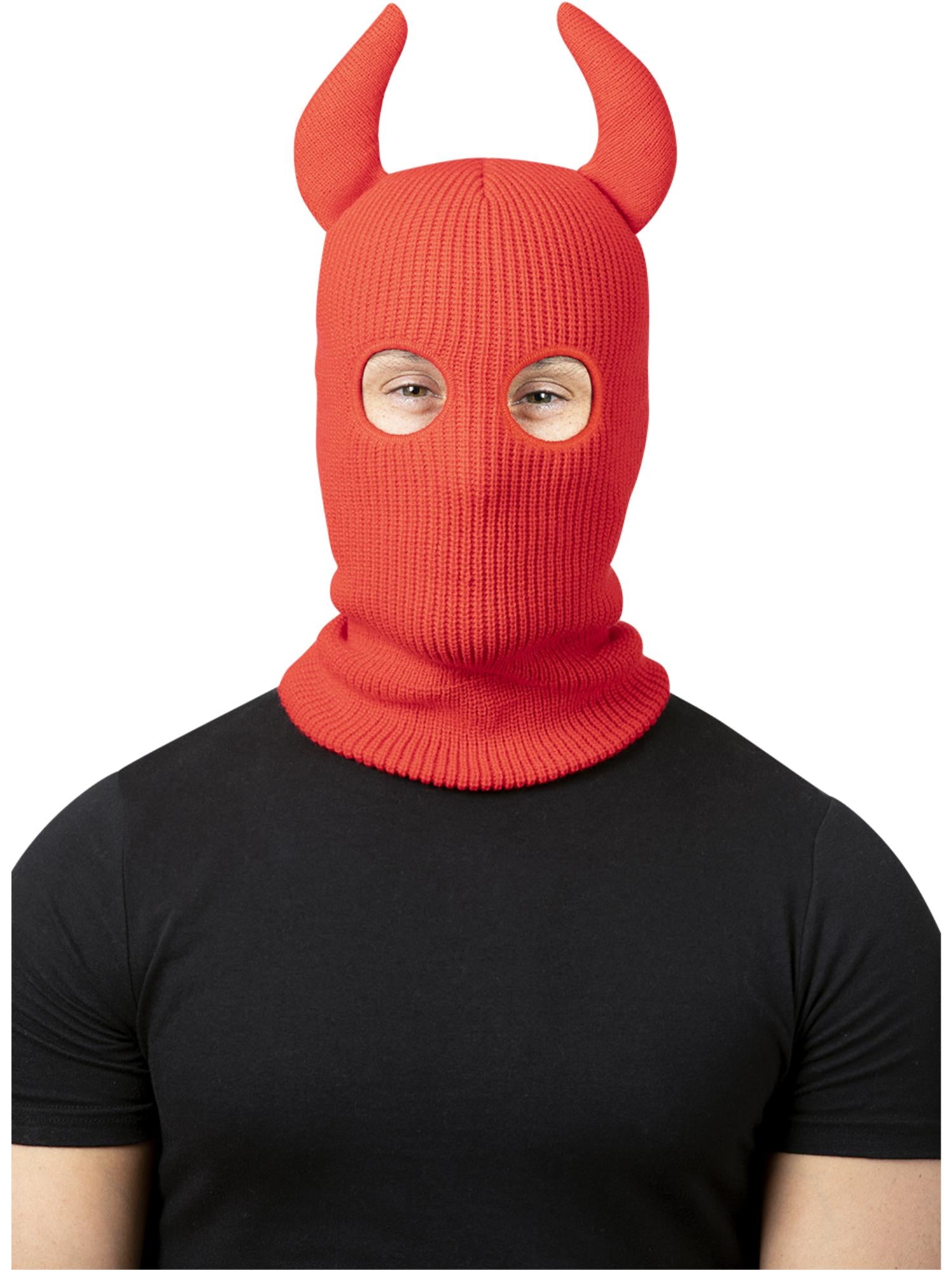 smiffys-fever-devil-balaclava-teufelsmaske-rot-h-rner image 1