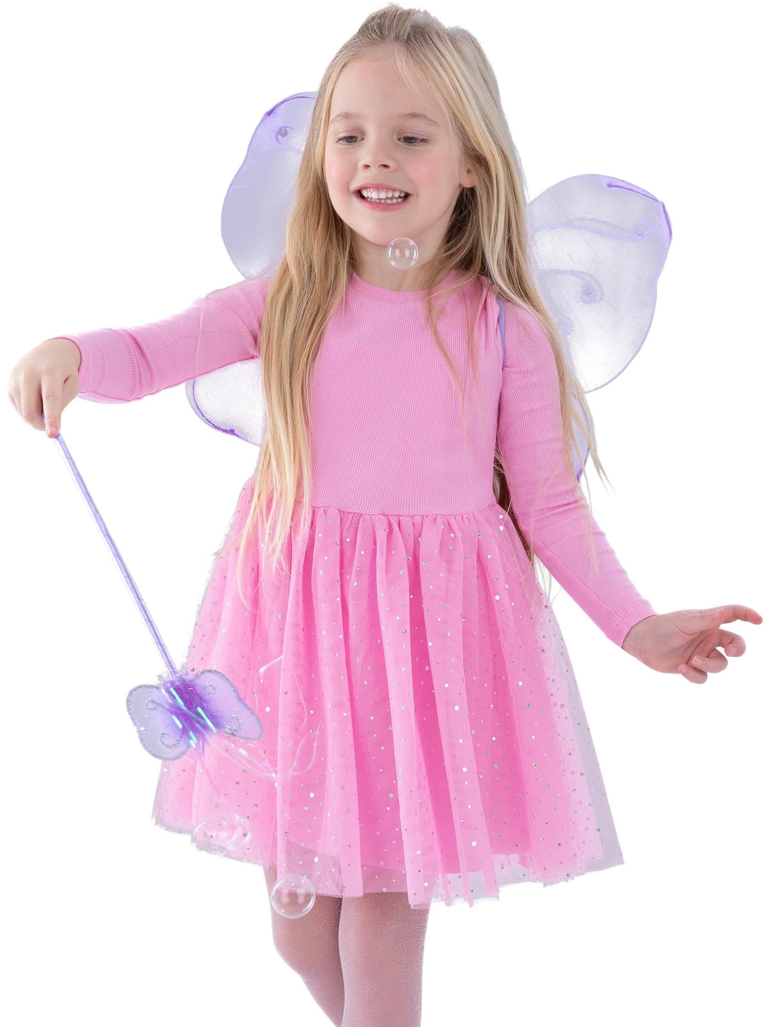 smiffys-fever-schmetterling-fl-gel-zauberstab-lila image 4