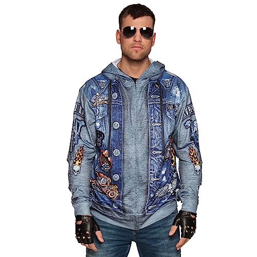 boland-84100-biker-kapuzenjacke-hoodie-herren-gr-m image 8