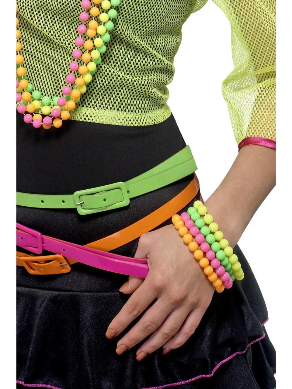 smiffys-fever-beaded-armb-nder-neon-bunt-80er image 1