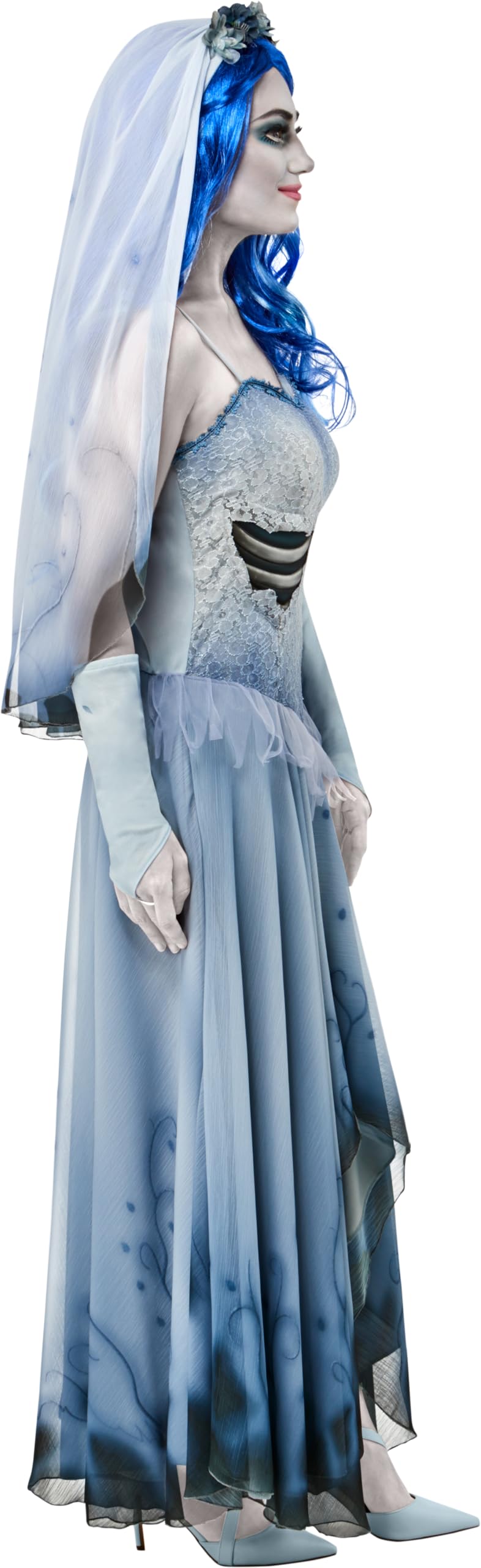 rubie-s-deluxe-corpse-bride-emily-kost-m-kleid-s-mit-schleier image 5
