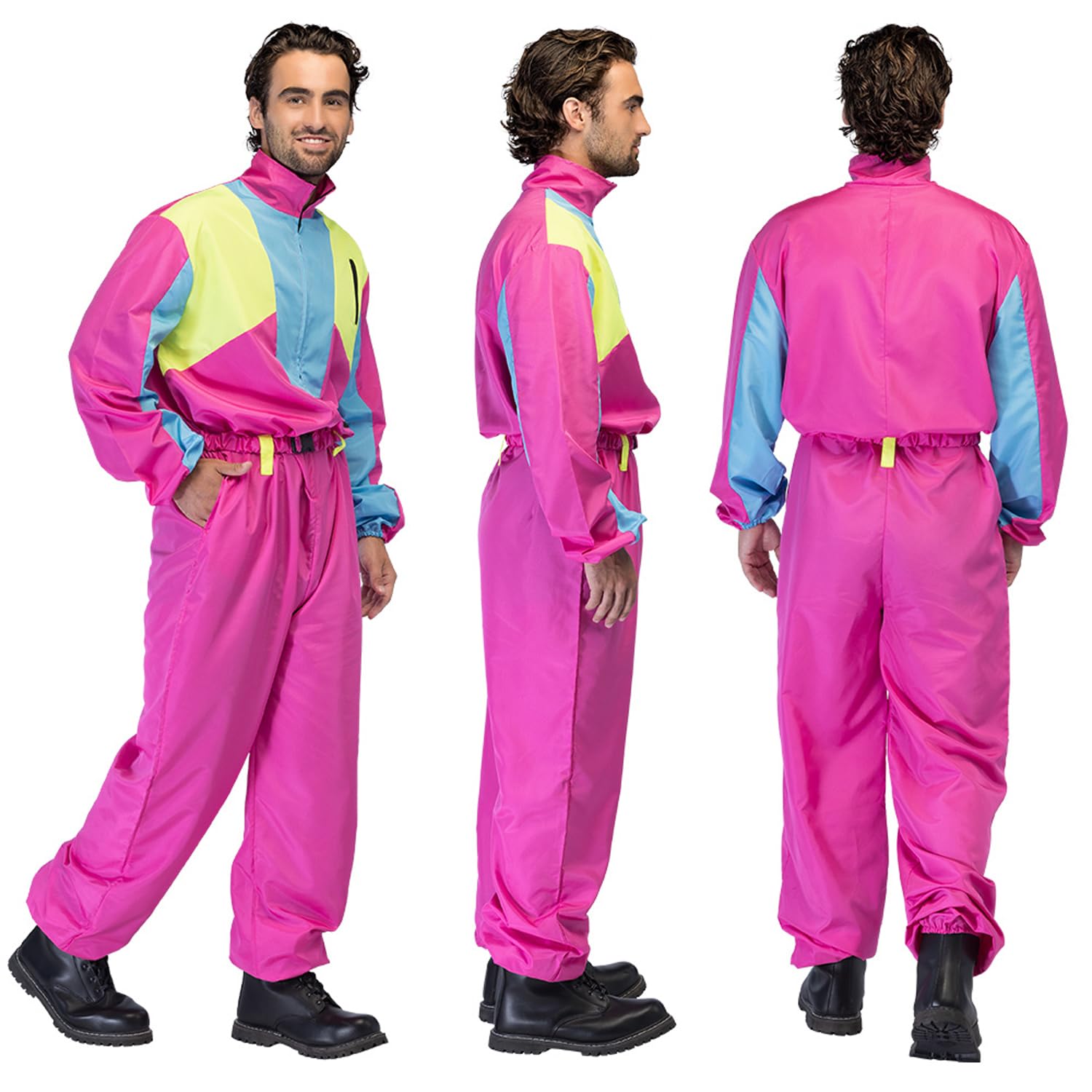 boland-neon-uv-retro-skianzug-pink-80er-herren-gr-m image 6