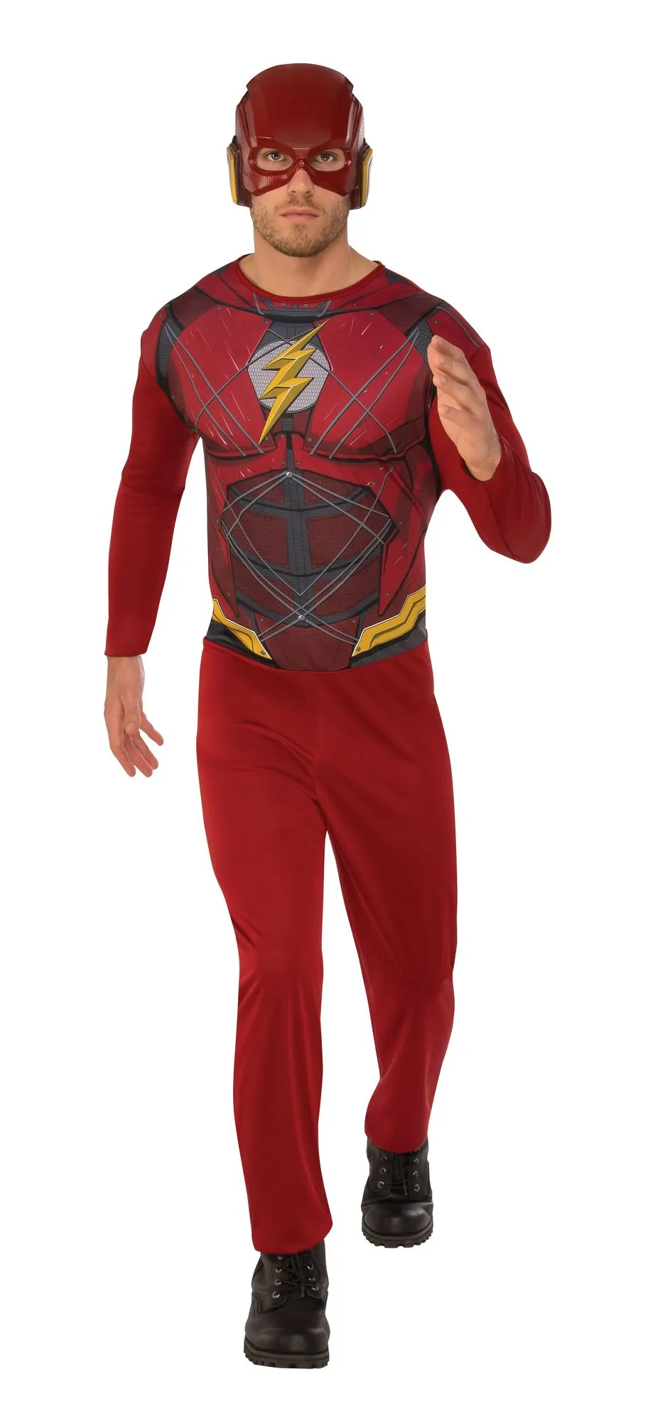 rubies-flash-justice-league-kost-m-erwachsene-rot-mit-maske image 1