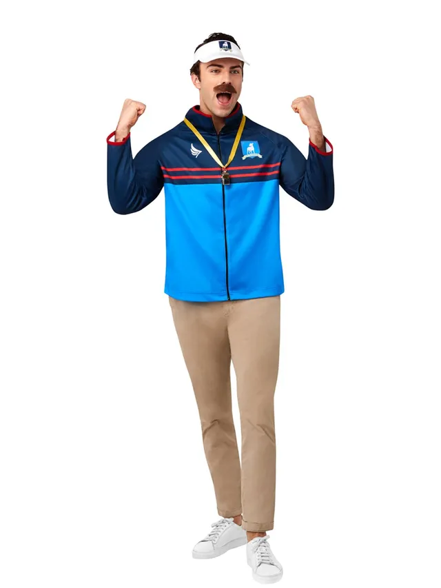 rubie-s-deluxe-ted-lasso-herrenkost-m-xl-mit-jacke-und-schnurrbart image 1