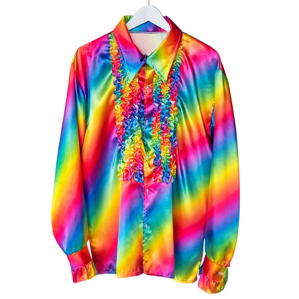 boland-disco-hemd-r-schen-regenbogen-m-herren-party image 1