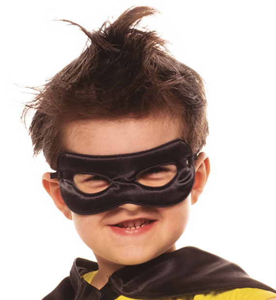 rubies-superheld-cape-schwarz-mit-maske-einheitsgr-e image 3