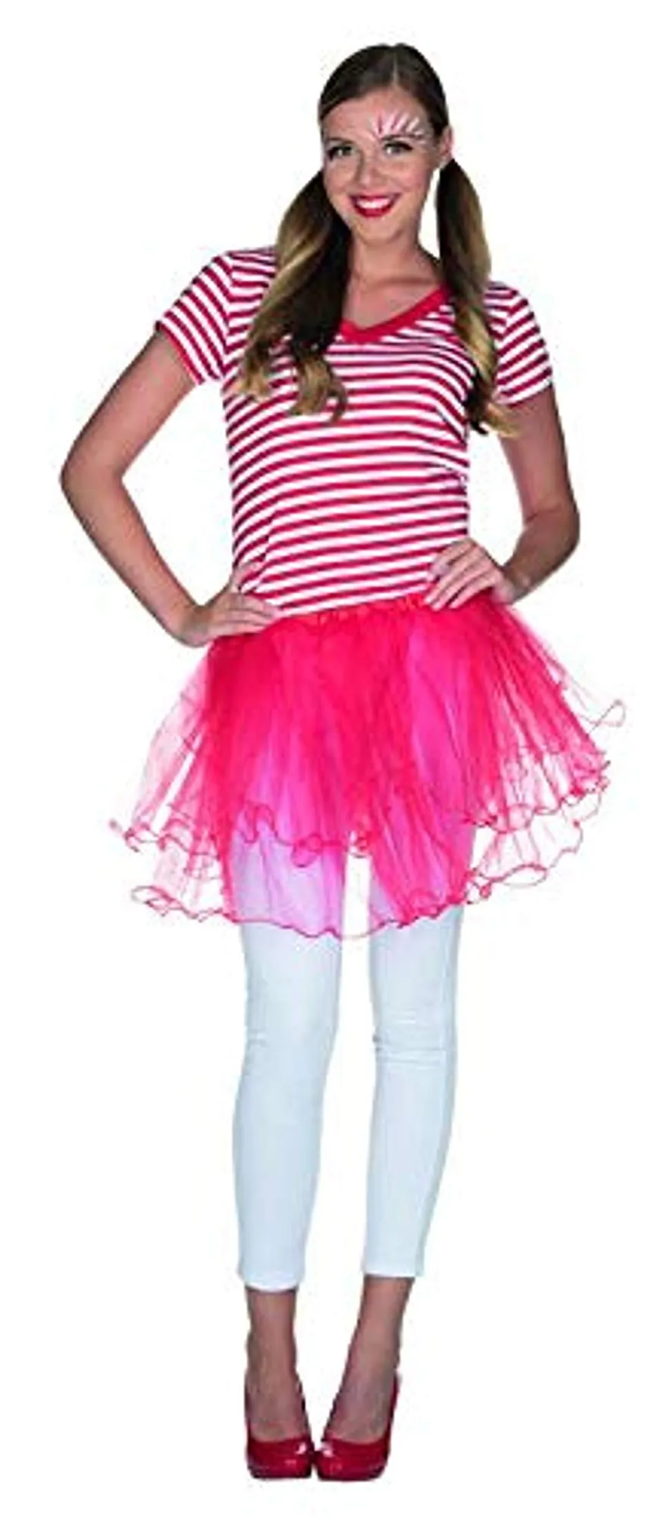 rubie-s-deluxe-t-llrock-rosa-damen-unterrock-petticoat image 1