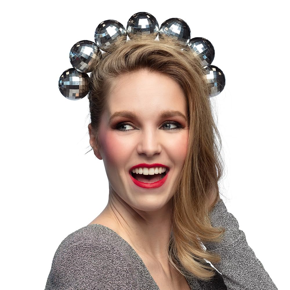 boland-headwear-disco-kugel-diadem-haarreif-silber image 3
