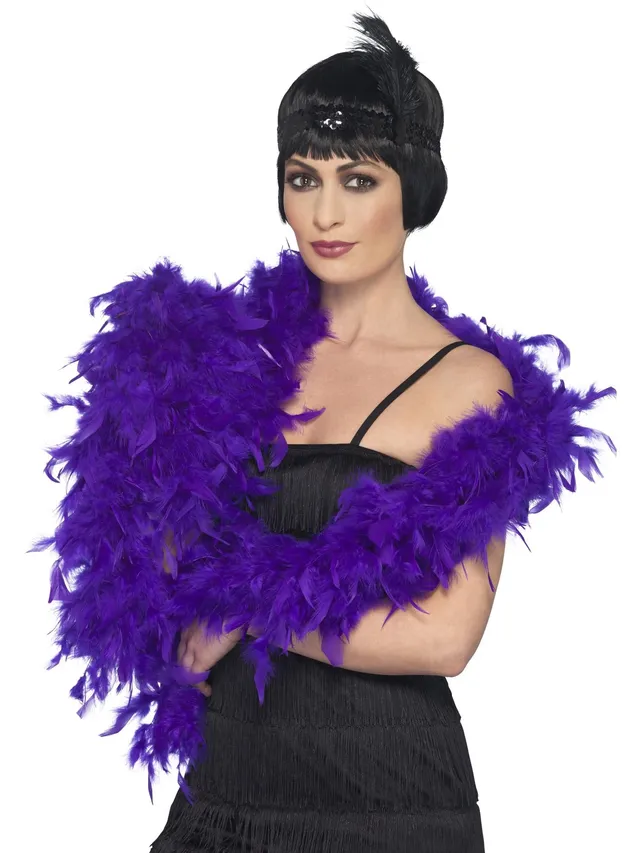 smiffys-fever-deluxe-federboa-lila-einheitsgr-e-flauschig image 1