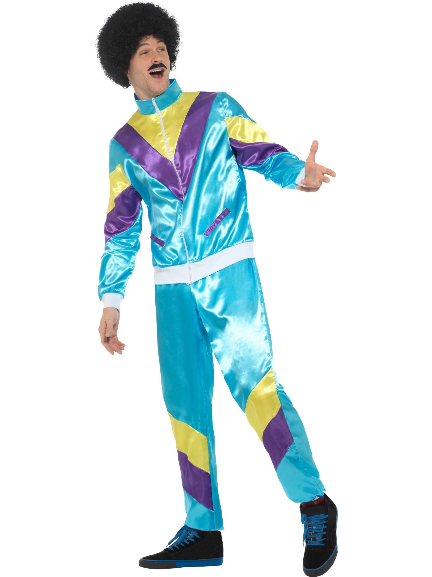smiffys-fever-80er-shell-suit-kost-m-blau-herren-m image 3