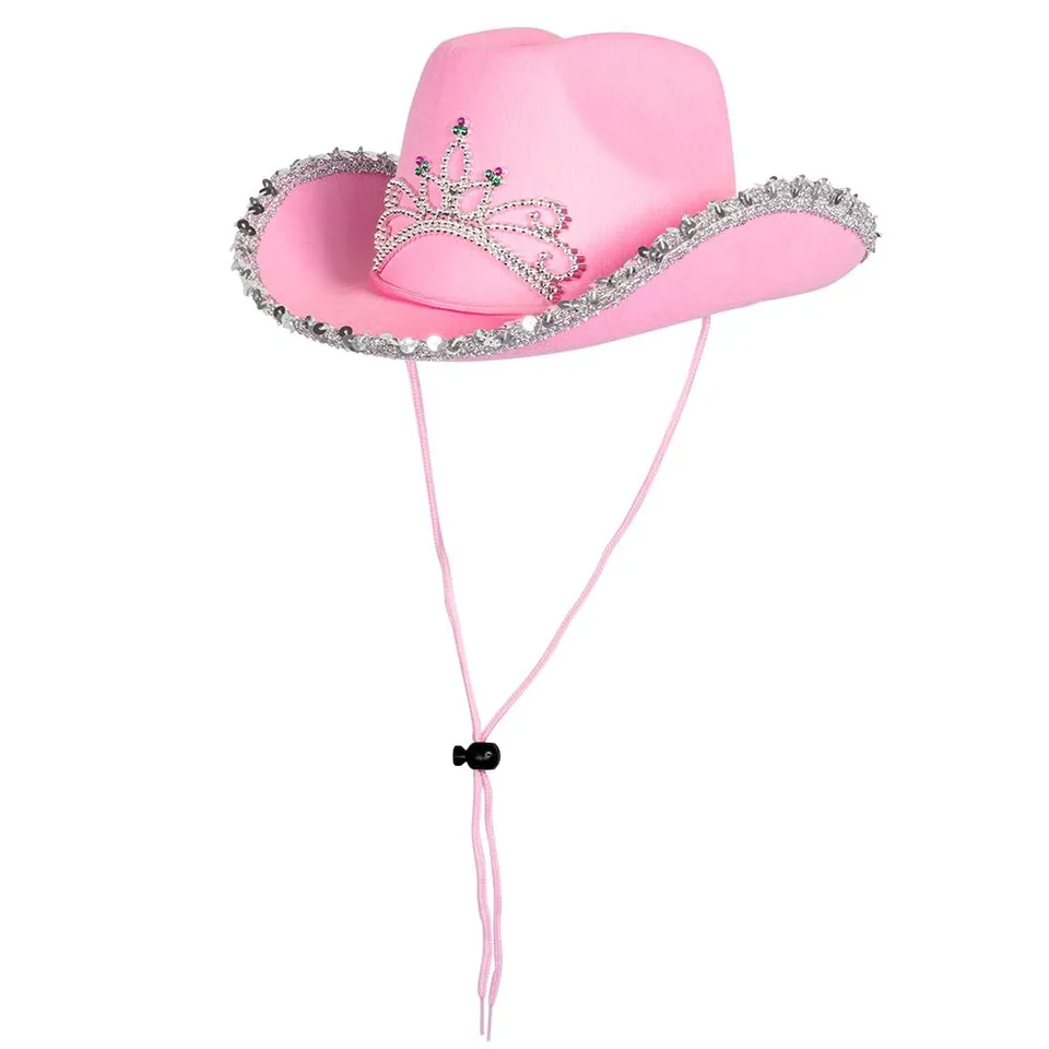 boland-04104-kinderhut-glimmer-rosa-cowgirl-hut-m-dchen image 1