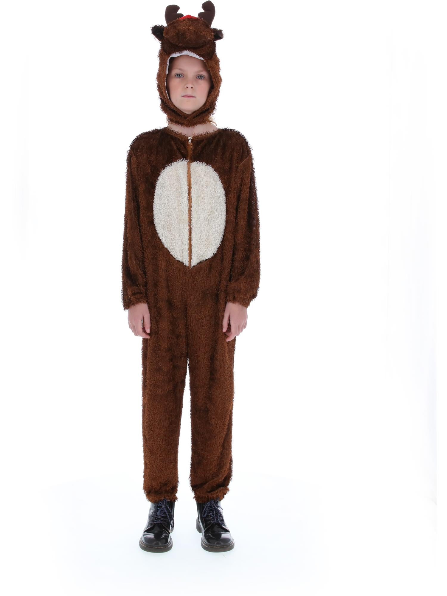 smiffys-fever-rentierkost-m-kinder-braun-mit-kapuze image 5