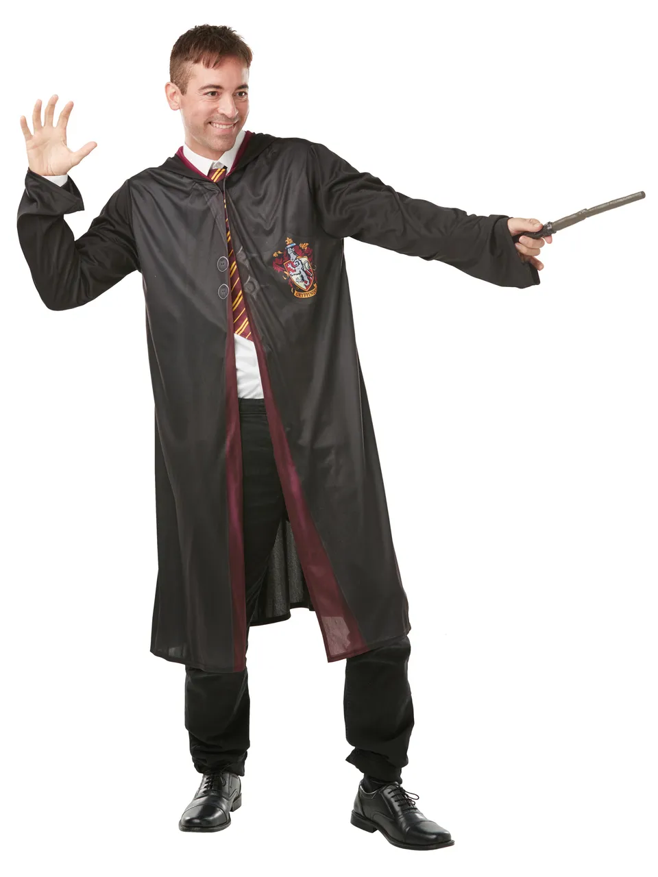rubies-harry-potter-klassik-kost-m-umhang-mit-krawatte-zauberstab image 1