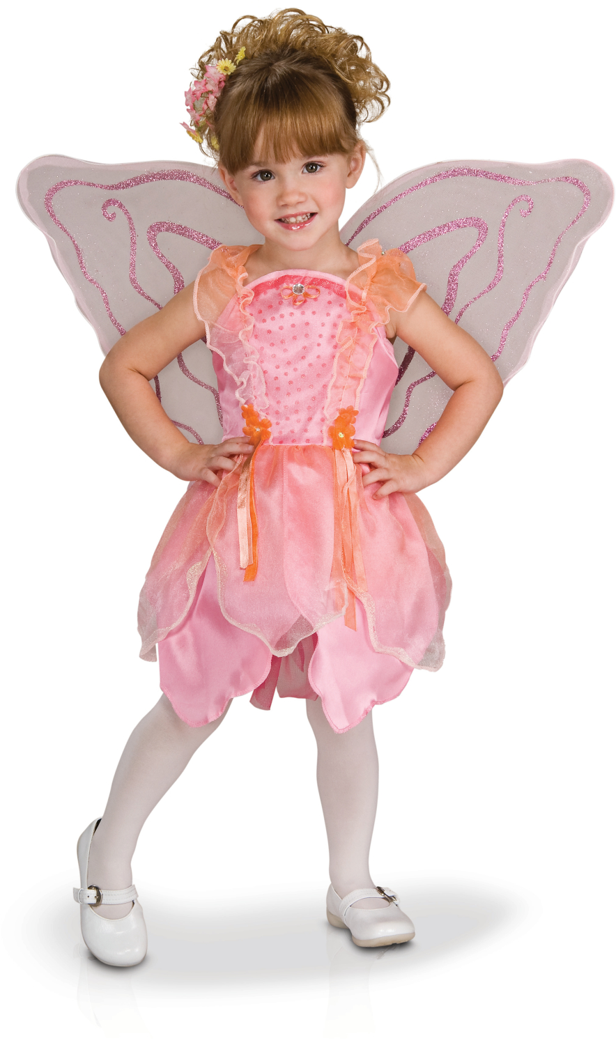 rubies-fee-kost-m-rosa-kinder-kleid-mit-fl-geln image 1
