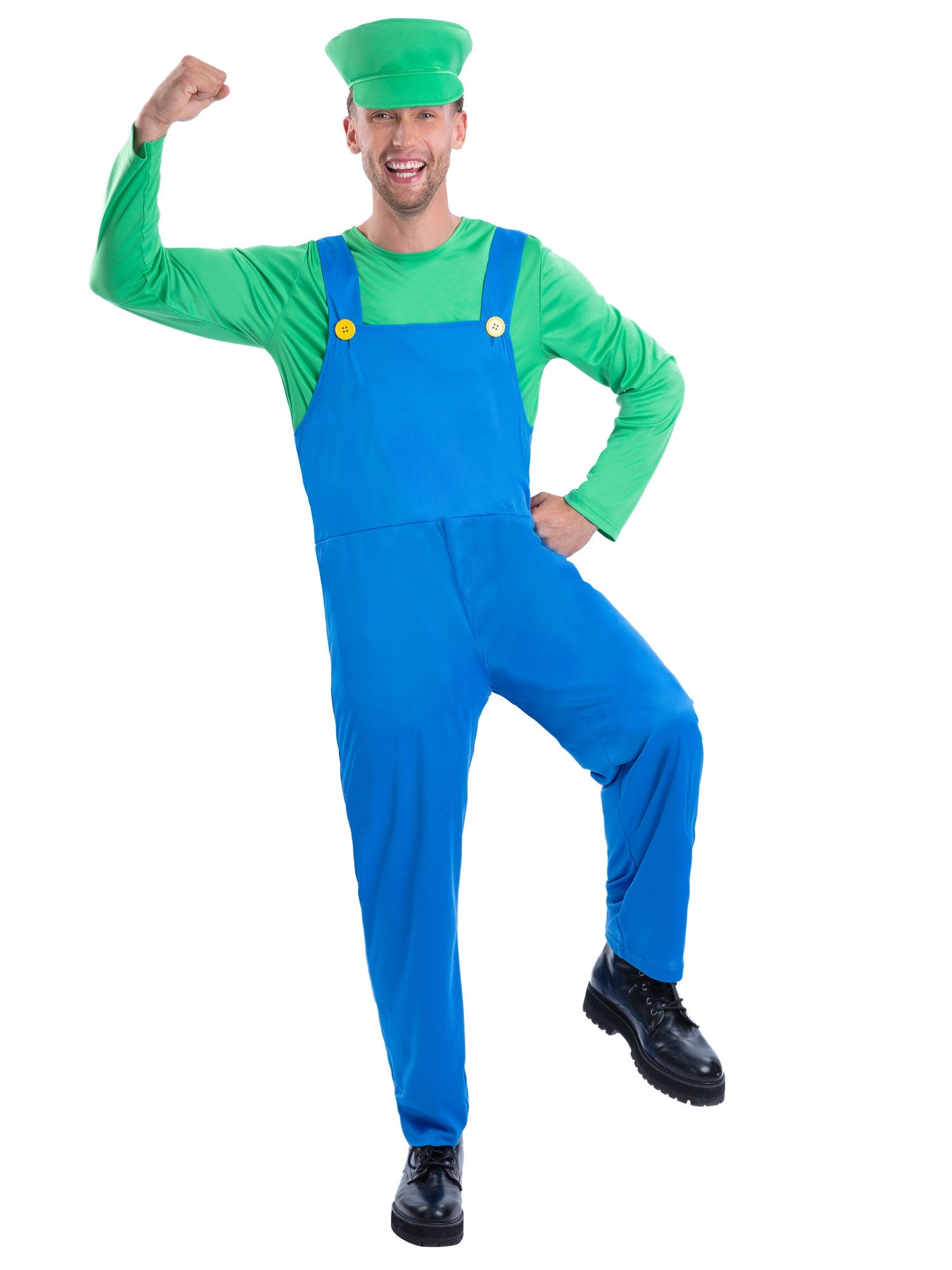 smiffys-fever-green-plumber-kost-m-gr-n-gr-m-3-teilig image 1